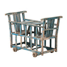Carro infantil antiguo para comer de madera de olmo Qingsong