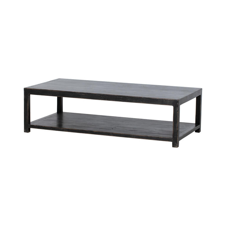 Mesa de centro negra de pino Tuent