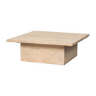 Mesa de centro natural de pino Agateador