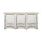Cómoda antigua blanca de pino con 3 puertas y 3 cajones Xiazhu