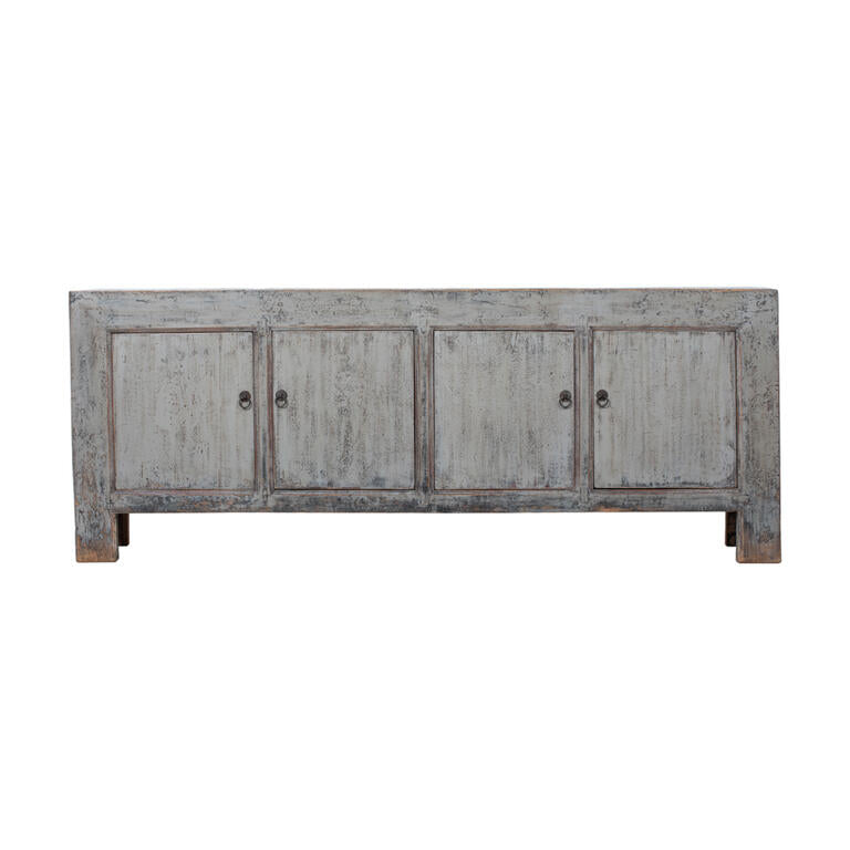 Cómoda gris de pino con 4 puertas Shuqing