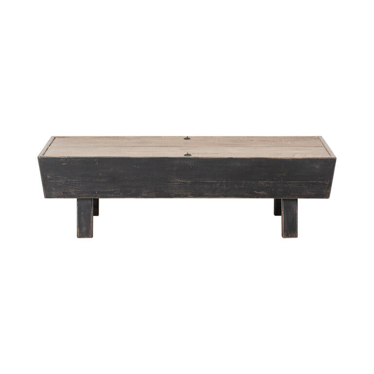Mesa de centro multicolor de olmo Lingpo