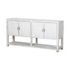 Cómoda blanca de pino con 4 puertas Hongfeng