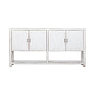 Cómoda blanca de pino con 4 puertas Hongfeng