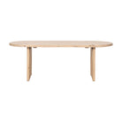 Mesa de comedor ovalada natural de pino Somormujo
