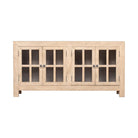 Cómoda natural de pino con 4 puertas Lianhua