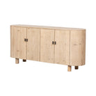 Cómoda natural de pino con 4 puertas Luhe