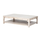 Mesa de centro blanca de pino Papamoscas