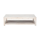 Mesa de centro blanca de pino Papamoscas