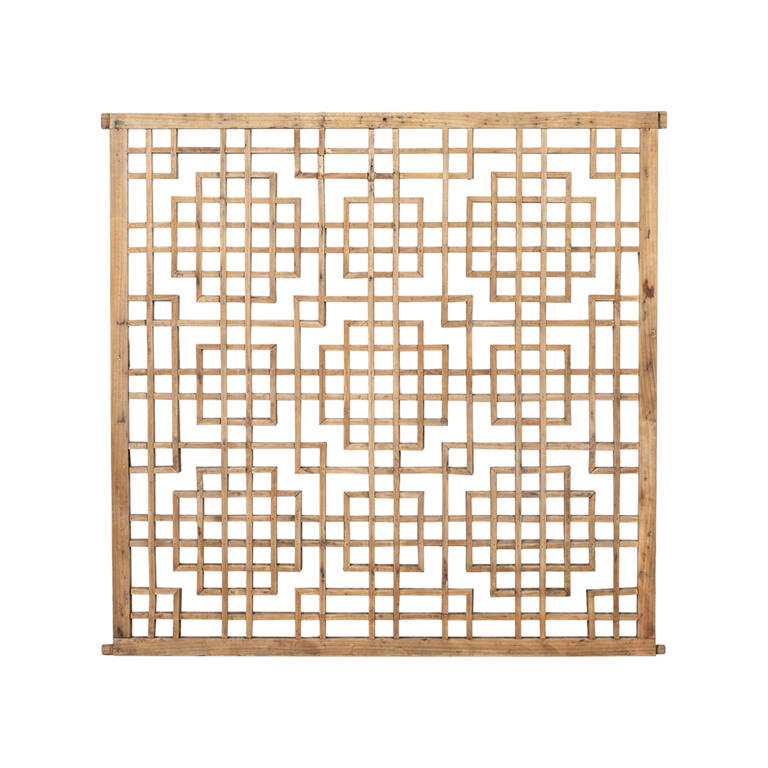 Cabecero antiguo de celosía de pino Zhenning