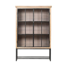 Vitrina natural de pino con 2 puertas Narcea