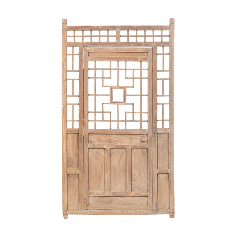 Puerta antigua de olmo con 1 hoja Ezcaray