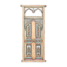 Puerta antigua multicolor de álamo con 2 hojas Ribagorza