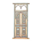 Puerta antigua multicolor de álamo con 2 hojas Sobrarbe