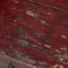 Baúl antiguo multicolor de álamo con tapa Shanhua