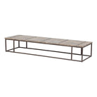 Mesa de centro natural de olmo Lanming