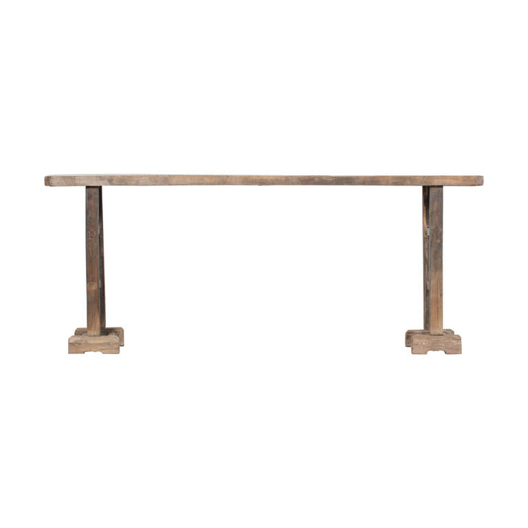 Consola antigua natural de olmo Lingyu