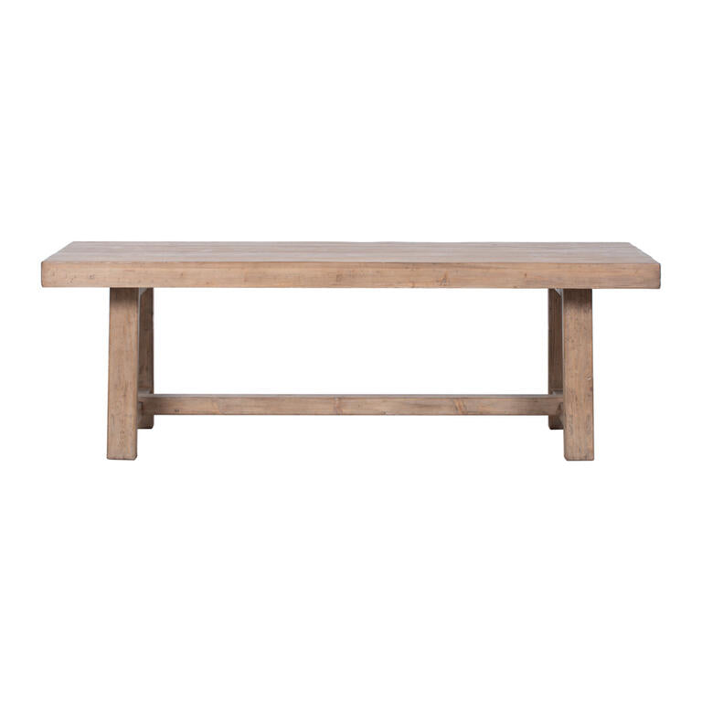 Mesa de comedor natural de pino 230 cm Lingjin