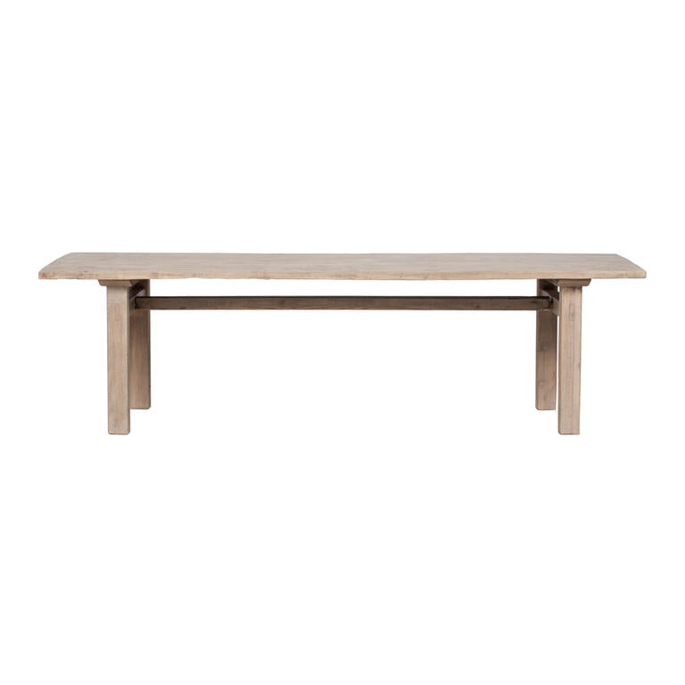 Mesa de comedor natural de álamo Sisón