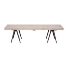 Mesa de centro natural de pino y hierro Carraca