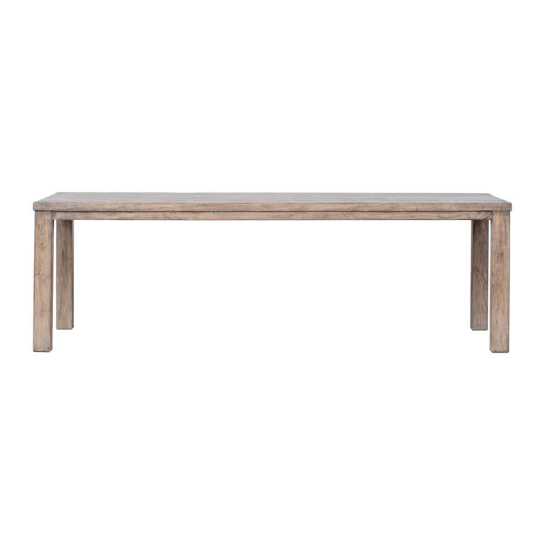 Mesa de comedor natural de olmo 244 cm Rusco