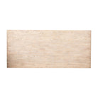 Mesa de comedor natural de pino y hierro 220 cm Zhuhe