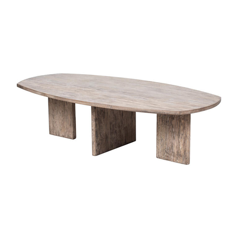 Mesa de centro natural de fresno Avefría