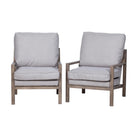 Sillón gris de fresno y tela Espuña