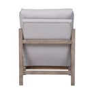 Sillón gris de fresno y tela Espuña