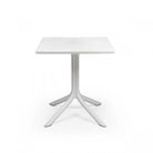 Set bistró de mesa Clip y sillones Bora Nardi – Mesa Clip 70, blanco