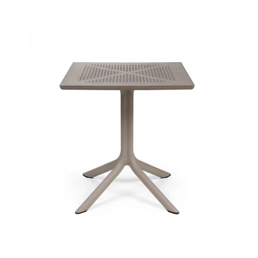 Set bistró de mesa Clip y sillones Bora Nardi – Mesa Clip 70, topo