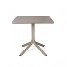 Set bistró de mesa Clip y sillones Bora Nardi – Mesa Clip 80, topo