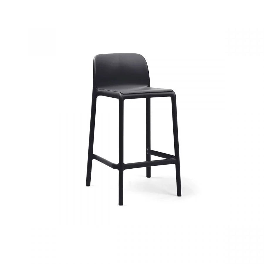 Taburete de resina Faro Nardi – Antracita, asiento a 65 cm