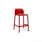 Taburete de resina Faro Nardi – Rojo, asiento a 65 cm