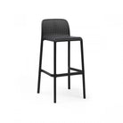 Taburete de resina Lido Nardi – Antracita, asiento a 76 cm