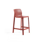 Taburete de resina Net Stool Nardi – Coral, asiento a 65 cm