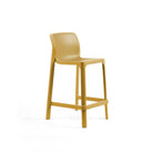 Taburete de resina Net Stool Nardi – Mostaza, asiento a 65 cm