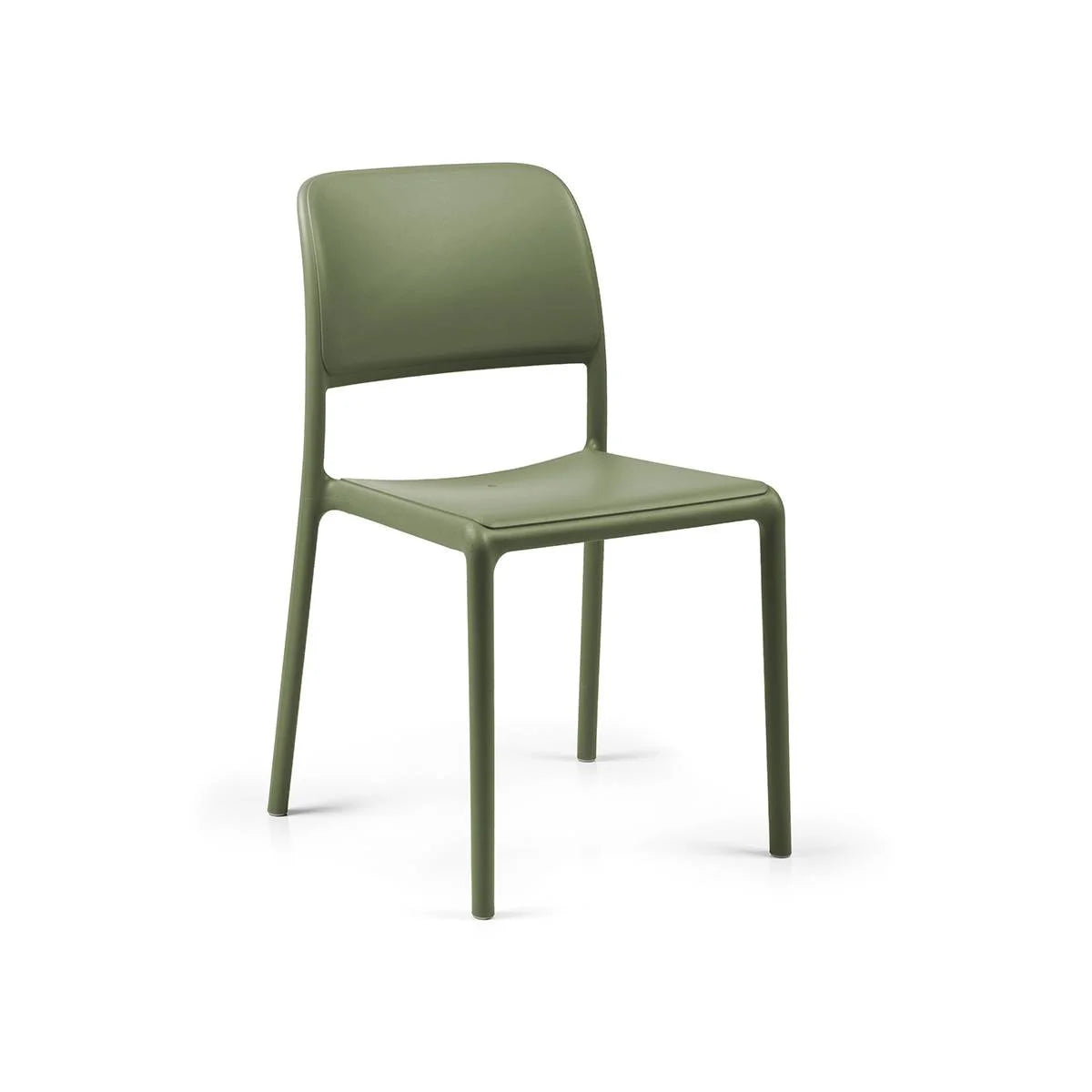 Silla apilable de resina Riva Nardi – Verde