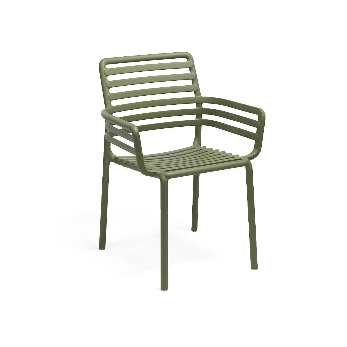 Sillón apilable de resina Doga Nardi – Verde