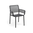 Sillón apilable de resina Doga Nardi – Antracita
