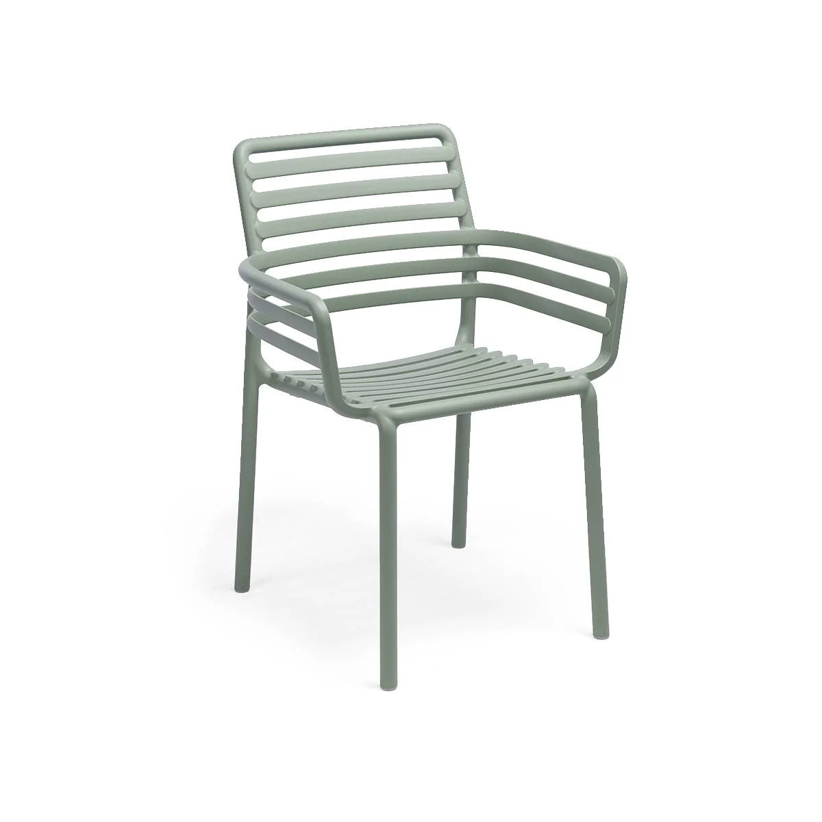 Sillón apilable de resina Doga Nardi – Verde menta