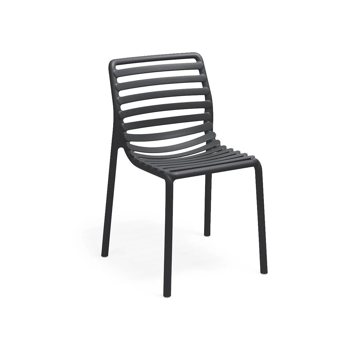 Silla apilable de resina Doga Nardi – Antracita