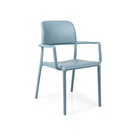 Sillón apilable de resina Riva Nardi – Celeste