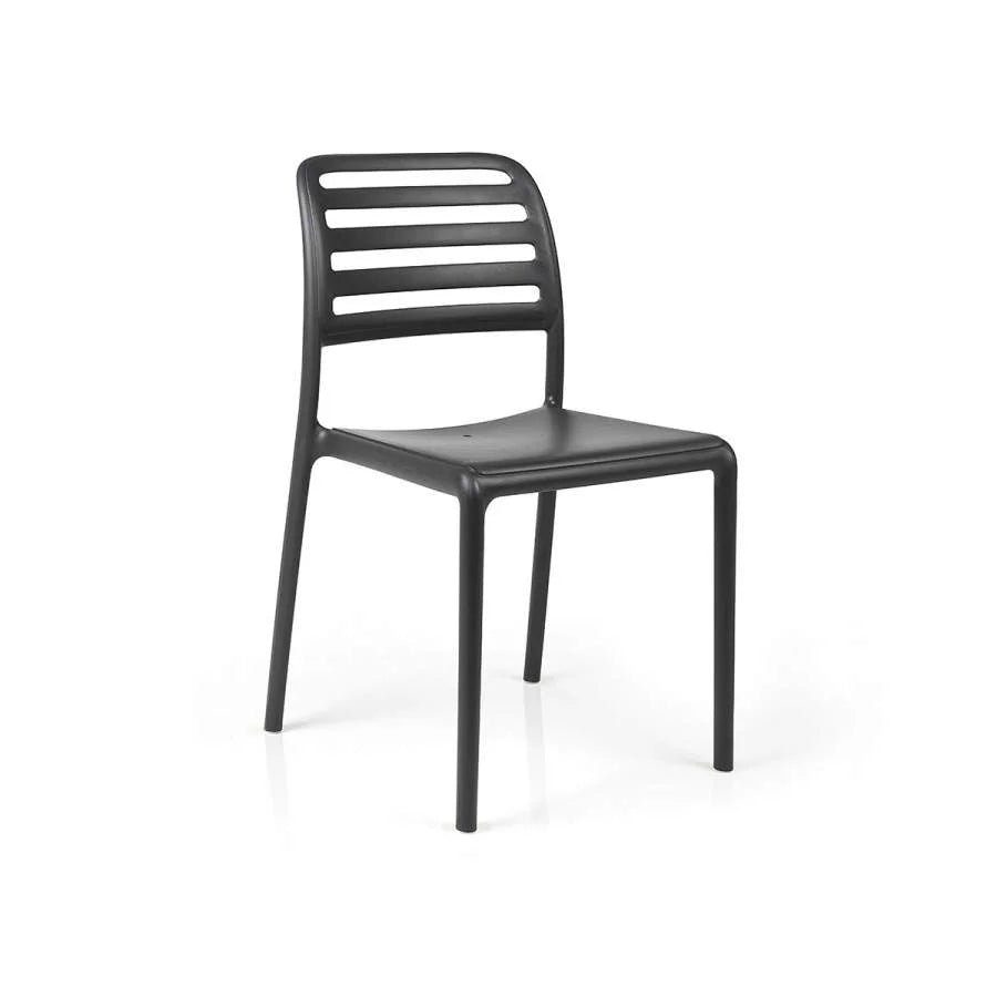 Silla de resina Costa Nardi – Antracita