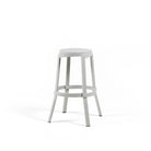 Taburete alto de resina Stack Nardi – Hueso