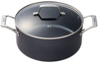 Olla cerámica Kyocera 24 cm con tapa de cristal