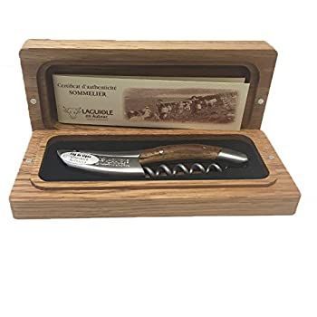 Sacacorchos sommelier Laguiole en Aubrac madera de vid