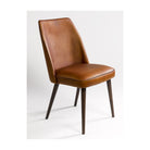 Silla de piel de búfalo y madera Almogía
