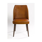 Silla de piel de búfalo y madera Almogía