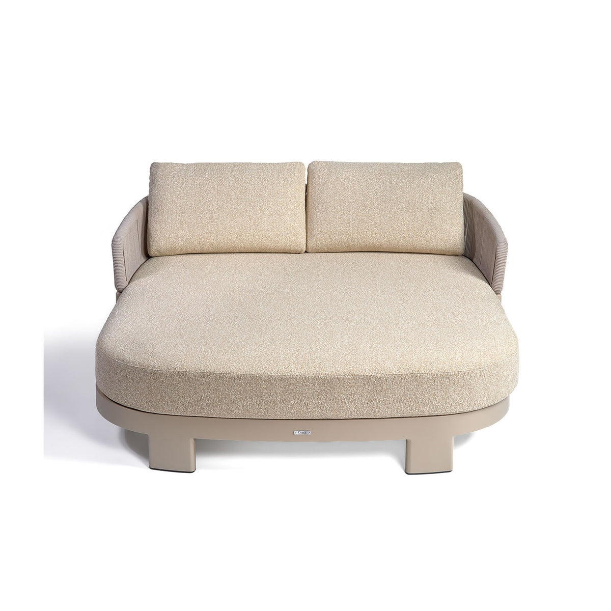 Cama de exterior de cuerda y tapizado arena Getaria